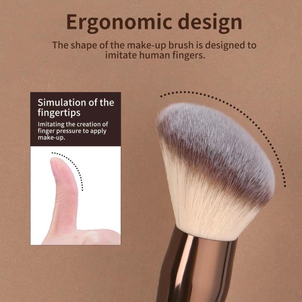 MAANGE Wholesale 10pcs Makeup Brush 2 Powder Puff High Quality Brown Private Label Travel Professional Makeup Brush Kit