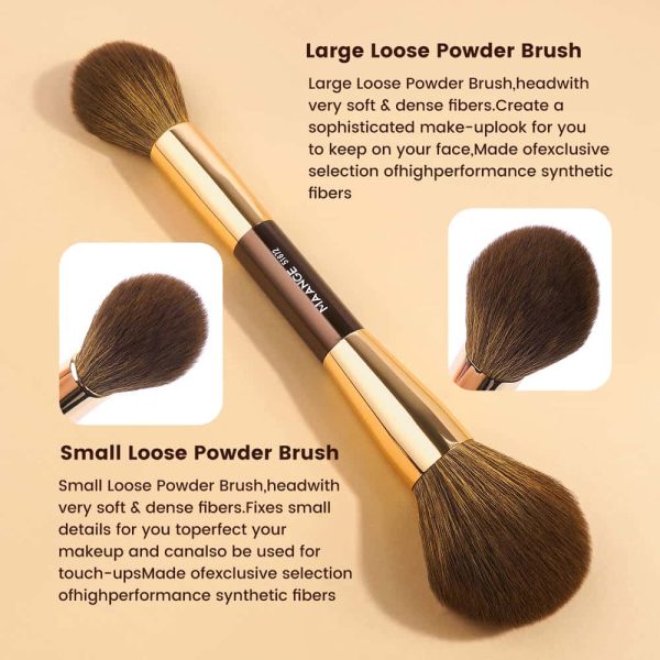 Maange Customized Wholesale Loose Powder Foundation Concealer Eyeshadow Professional Makeup Brush Set