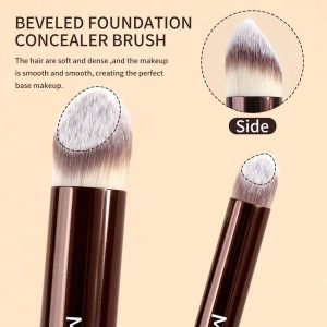 MAANGE Luxury 2PCs Makeup Brush Private Label ODM&OEM  Liquid/BB Cream Concealer Highlighter Brush Professional Makeup Brush Set - 图片 3