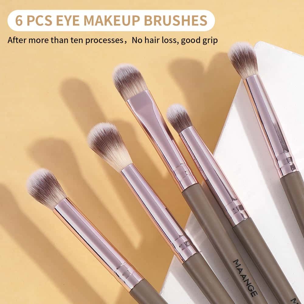 MAANGE Wholesale 5pcs Eye Makeup Brush Blending Shadow Makeup Box Professional Makeup Brush Set - 图片 3