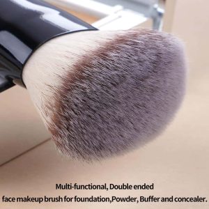 MAANGE  Custom OEM&ODM 3pcs Foundation Cosmetic Brush Professional Foundation Highlight Concealer  Wholesale Makeup Brushes Set - 图片 2