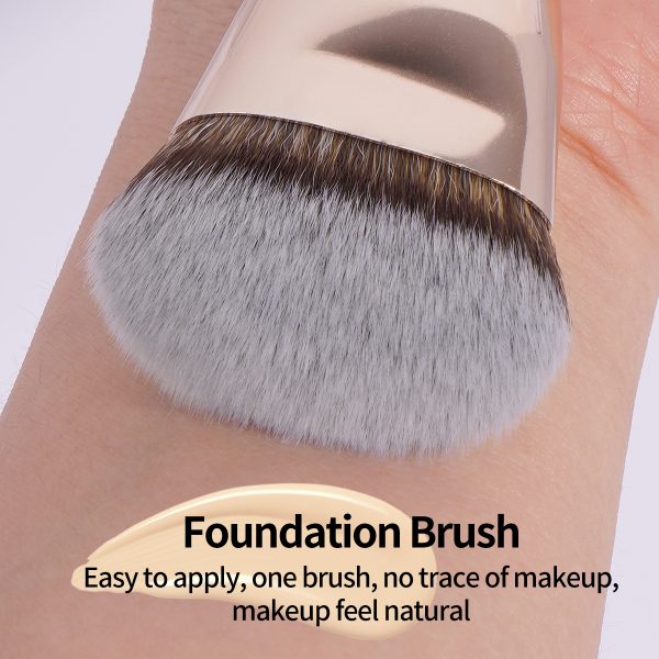 MAANGE Wholesale Private Label Professional Single Makeup Brush Foundation Loose Powder Blush Professional Makeup Brush Set