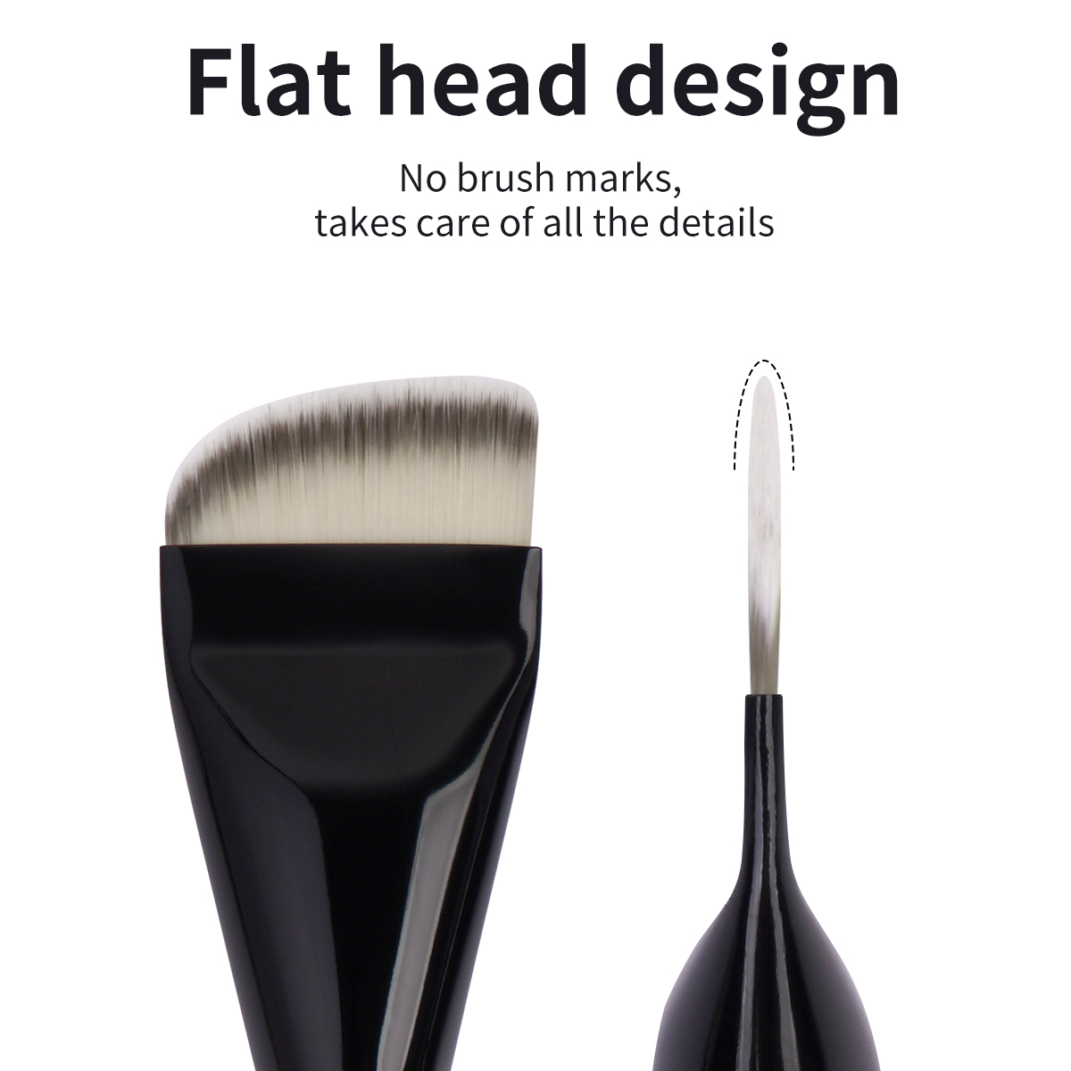 MAANGE Wholesale 6PCS Synthetic Hair Foundation Brushes Concealer Brushes Eyeshadow Brush Customizable Facial Makeup Brush Set - 图片 2