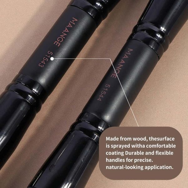 MAANGE Wholesale Custom OEM&ODM 3pcs Foundation Cosmetic Brush Professional Foundation Highlight Concealer Makeup Brushes Set