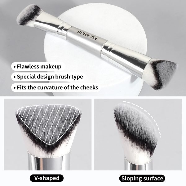 MAANGE 4pcs Makeup Brush Foundation Brushes Blush Brush Concealer Highlight Brush Professional Makeup Brush Set
