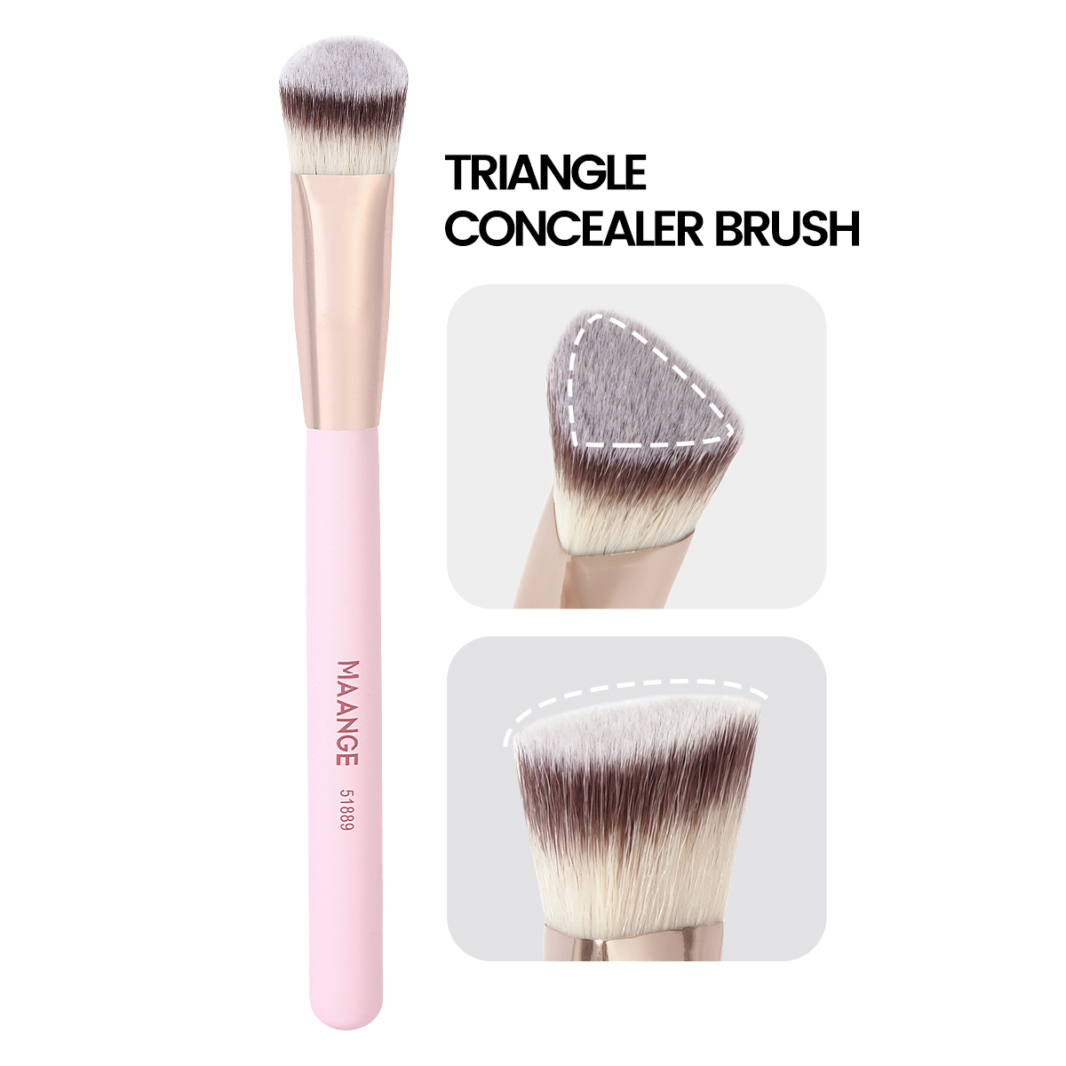 MAANGE Luxury 2pcs Makeup Brush Makeup  Box  Foundation Brush Private Label Professional Makeup Brush Set - 图片 4