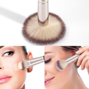 Maange Custom Logo 10pcs Makeup Brushes Foundation Brush Loose Powder Brush Eyeshadow Brush Professional Makeup Brush Set - 图片 3