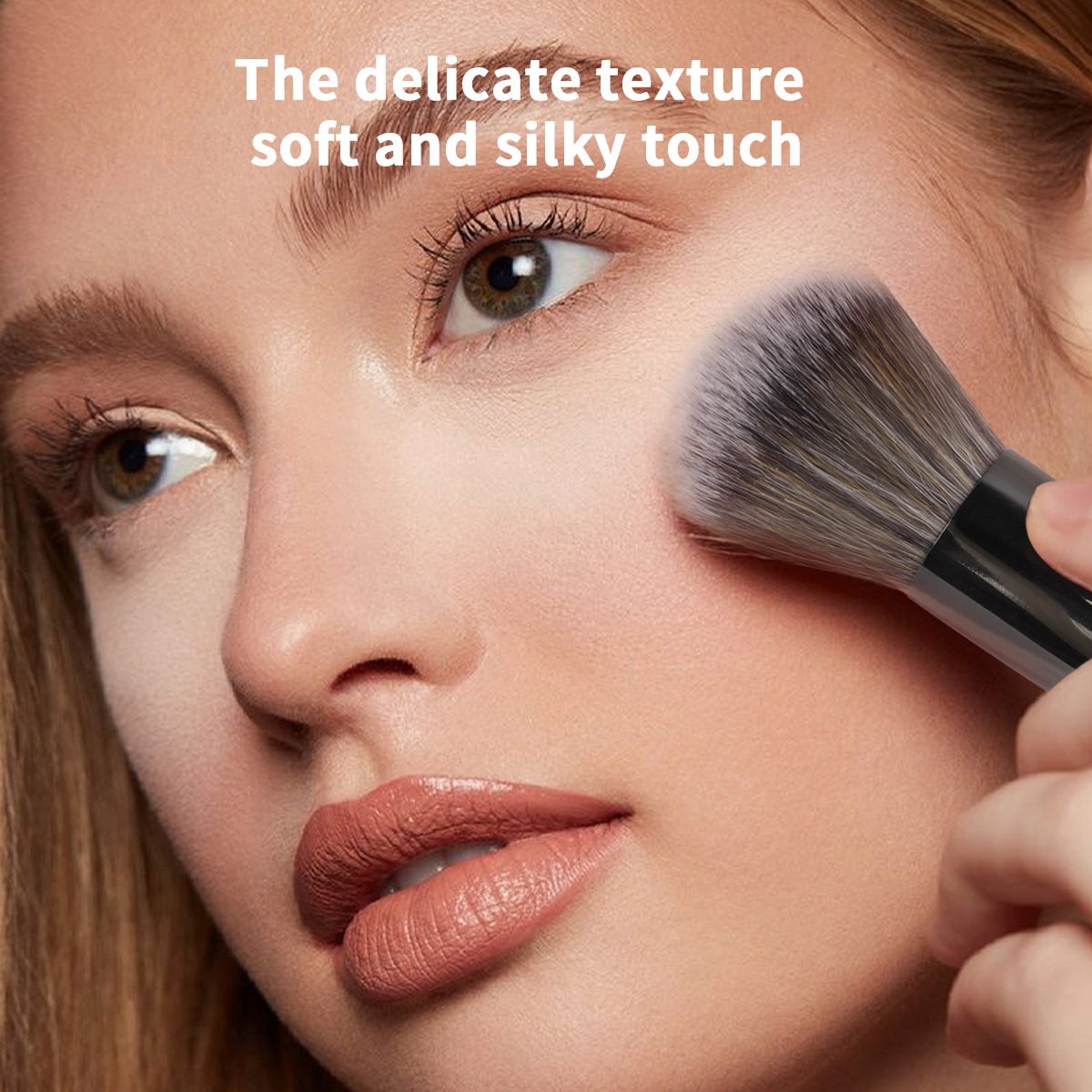 MAANGE Wholesale Private Label Custom  Single Makeup Brush  Foundation Loose Powder Blush Professional Makeup Brush - 图片 5