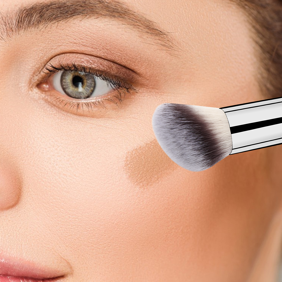 MAANGE Wholesale Custom OEM&ODM Single  Large Loose Powder Foundation Blush Professional Single Makeup Brush - 图片 4