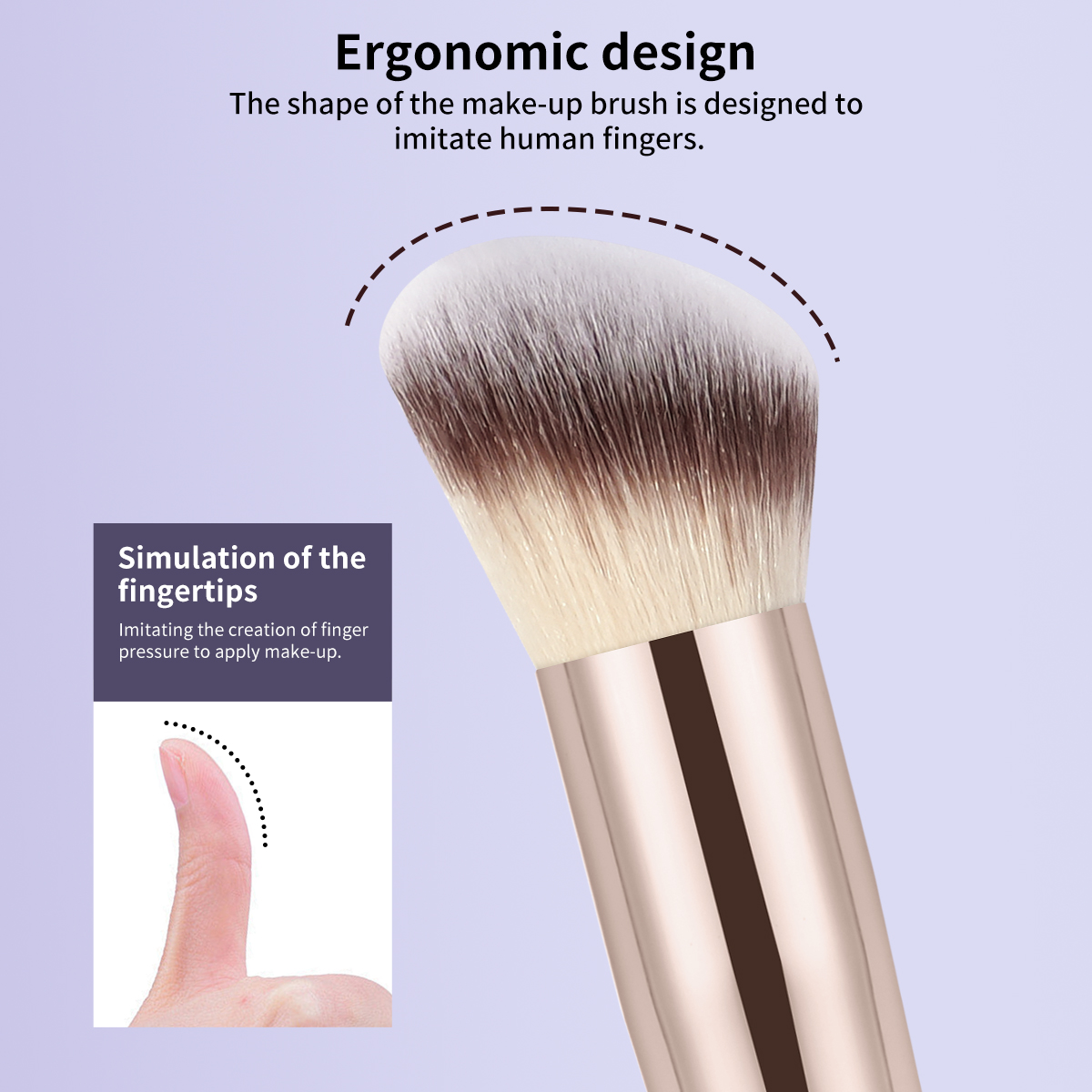 MAANGE Wholesale Custom OEM&ODM Single  Large Loose Powder Foundation Blush Multi-purpose Brush Professional Single Makeup Brush - 图片 3