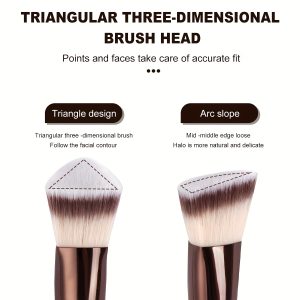 MAANGE Wholesale 16pcs Makeup Brush 10pcs Powder Puff Makeup Bag Foundation Loose Powder Eyeshadow Facial Makeup Brush Set - 图片 3