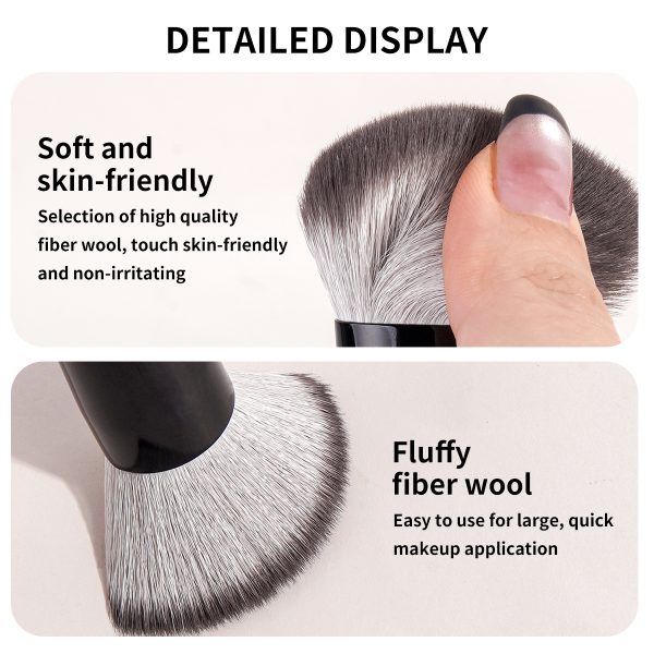 MAANGE Luxury 2pcs Makeup Brush Foundation Brush Private Label Streak-Free Liquid/BB Cream Makeup Box Makeup Tools Brush