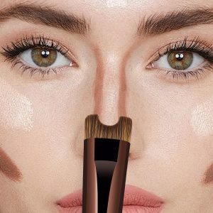MAANGE Single Double-end Makeup Brush Foundation Loose Powder Nose Shadow Contour Brush Makeup Brush - 图片 4
