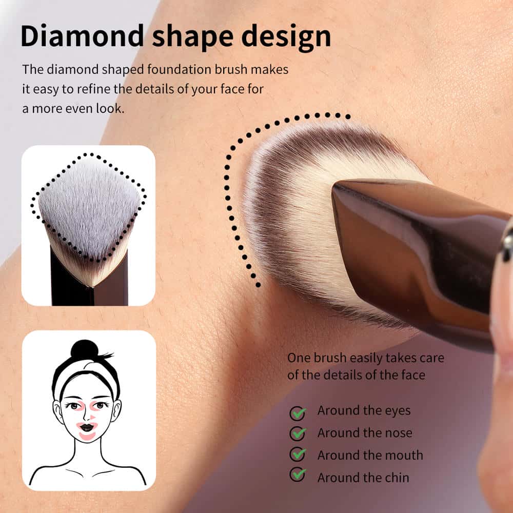 MAANGE  Wholesale Cosmetics Face Beauty Tools  Foundation Blush Contouring Eyeshadow Brush Professional Makeup Brushes - 图片 8