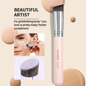 MAANGE Custom OEM&ODM  8PCS Facial  Brush Loose Powder Foundation Concealer Blush Private Label  Professional Makeup Brush Set - 图片 3