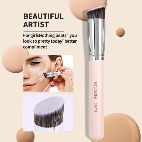 MAANGE Custom OEM&ODM  8PCS Facial  Brush Loose Powder Foundation Concealer Blush Private Label  Professional Makeup Brush Set