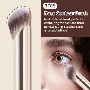 MAANGE Custom OEM&ODM 5PCS Facial Brush Concealer Eye Shadow Foundation   Makeup Box Professional Makeup Brush Set - 图片 4