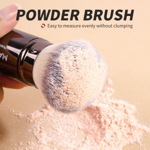 MAANGE 2pcs  Foundation Brushes Liquid  Brush  Loose Powder Custom logo OEM&ODM Rivate Label Professional Makeup Brush Set - 图片 2