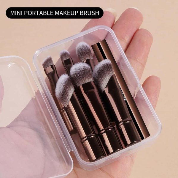 MAANGE Wholesale New Arrival 6-in-1 Makeup Brush Foundation Concealer Eyeshadow Brush Customizable Professional Makeup Brush