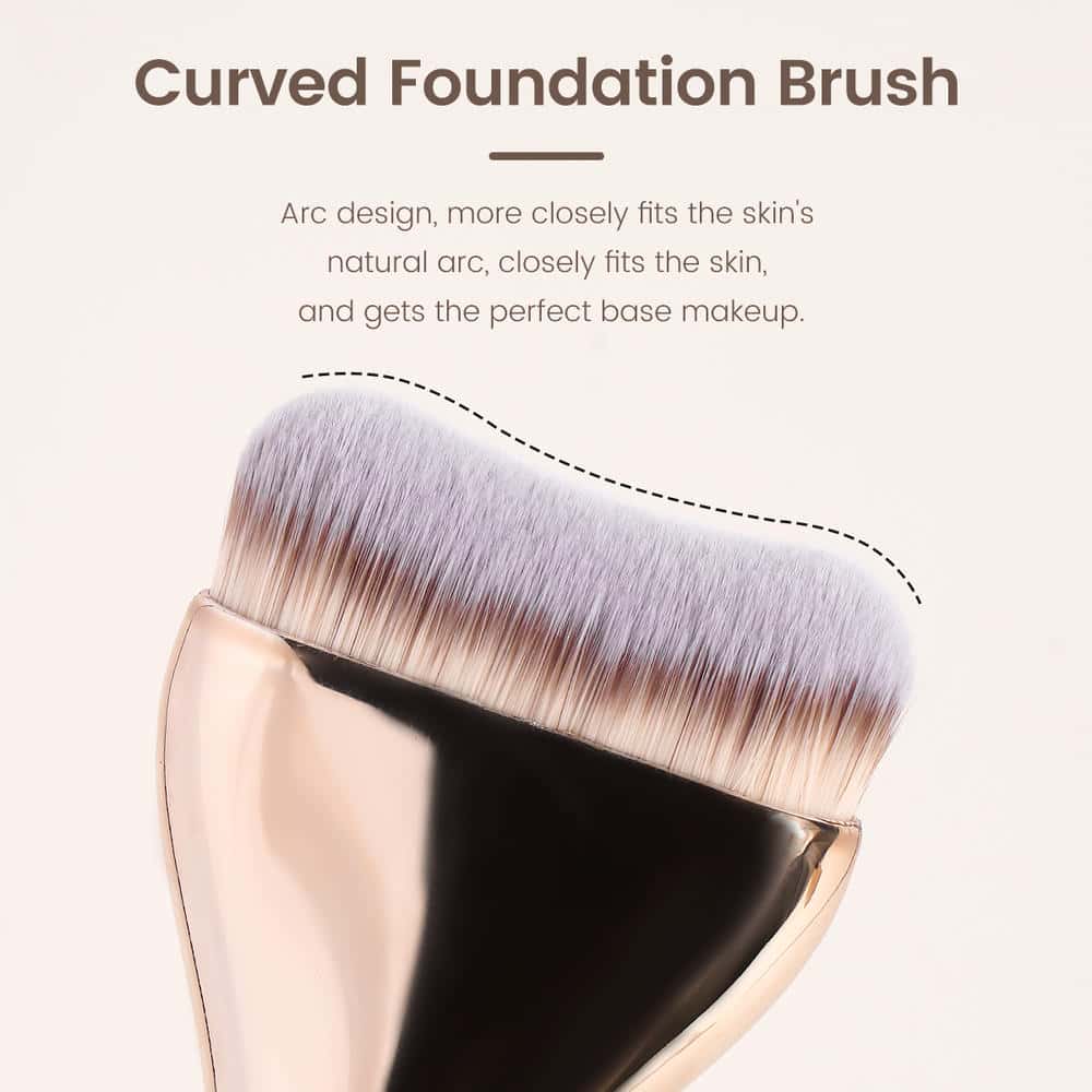 MAANGE Professional 6PCS Synthetic Hair Foundation Brushes Concealer Brushes Eyeshadow Customizable Facial Makeup Brush Set - 图片 3