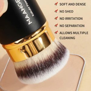 MAANGE Single Makeup Brush Telescopic Brush  Makeup Sponge Loose Powder Blush Foundation Professional Makeup Brush - 图片 4