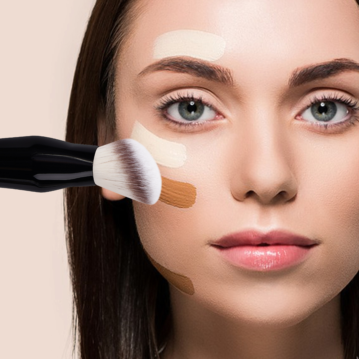 MAANGE Wholesale  Professional Single Makeup Brush  Foundation Loose Powder Blush Custom Professional Makeup Brush Set - 图片 4