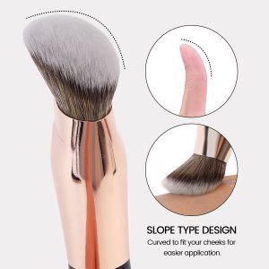 MAANGE Wholesale Private Label Professional Single Makeup Brush  Foundation Loose Powder Blush Professional Makeup Brush Set - 图片 3