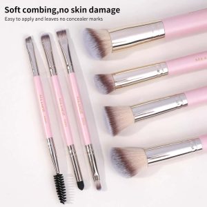 MAANGE Wholesale Professional 7pcs  Brush  5pcs Powder Puff Eyeshadow Brushes Loose Powder Blush Foundation Makeup Brushes Set - 图片 5
