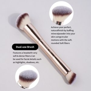 MAANGE Wholesale Hot Selling 2PCS Custom Logo Foundation Loose Powder Makeup Brushes  Professional Makeup Tools for Women - 图片 6