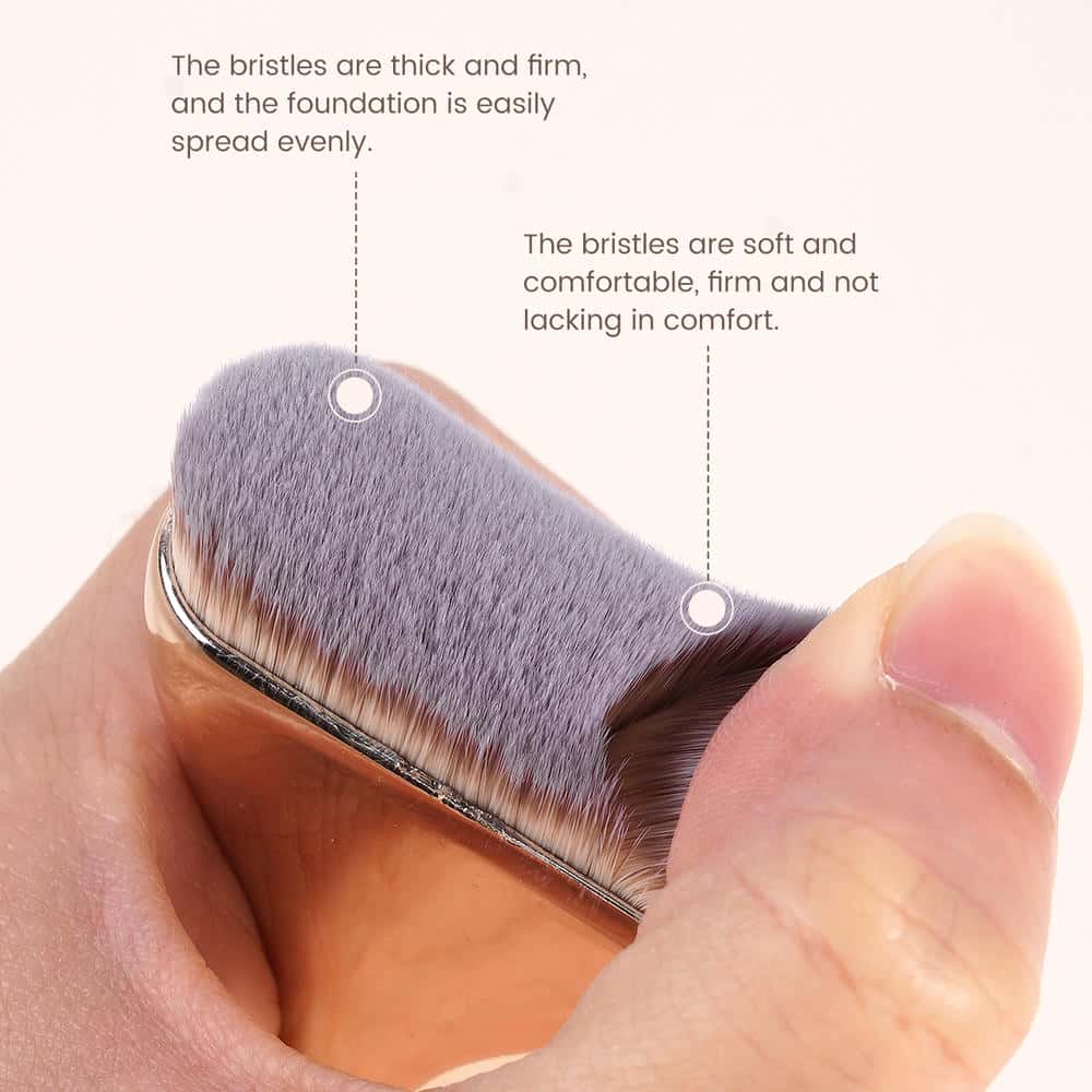 MAANGE Professional 6PCS Synthetic Hair Foundation Brushes Concealer Brushes Eyeshadow Customizable Facial Makeup Brush Set - 图片 2