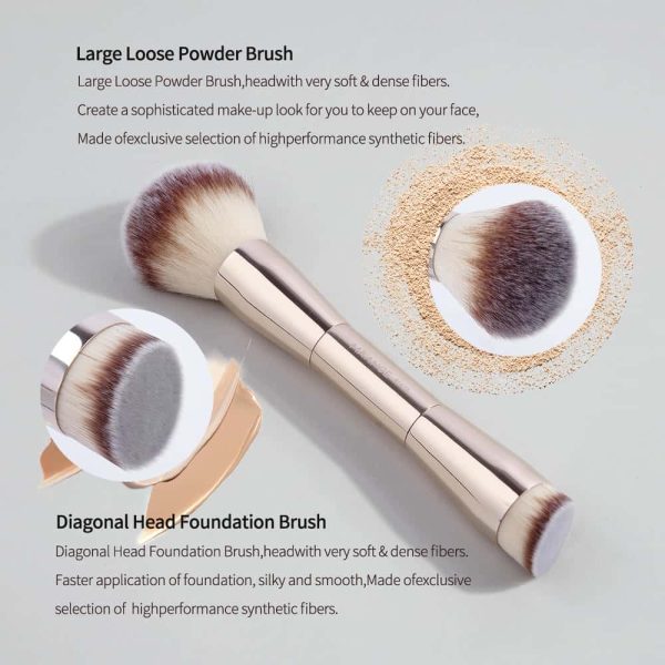 MAANGE Custom Logo 20pcs Makeup Brush Makeup Bax Foundation Loose Powder Eyeshadow Professional Makeup Brush Set