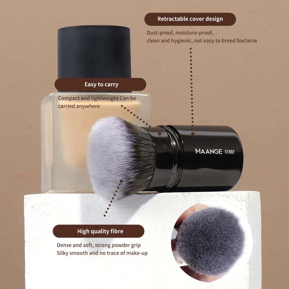 MAANGE Custom OEM&ODM 20pcs Makeup Brush Private Label  2pcs Powder Puff Professional Makeup Brush Kit Face Makeup Brush Set - 图片 5