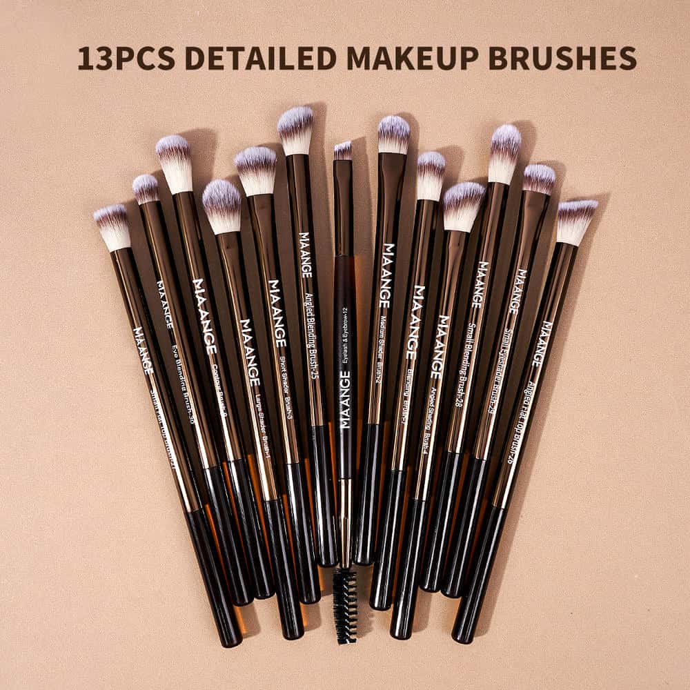 MAANGE 18pcs Hight Quality Makeup Brushes Efficient Application Foundation Blending Eyeshadow Professional Makeup Brush Set - 图片 8