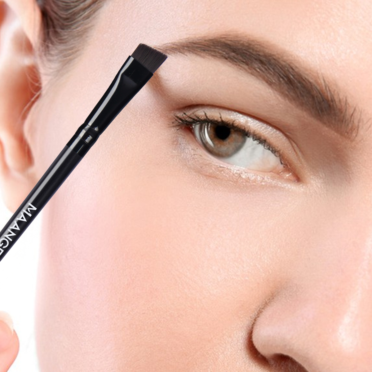 For MAANGE 7pcs Luxury Black Eyeshadow Brushes Private Label & OEM Makeup Brushes for Face & Concealer-Wholesale  Makeup Brushes - 图片 3