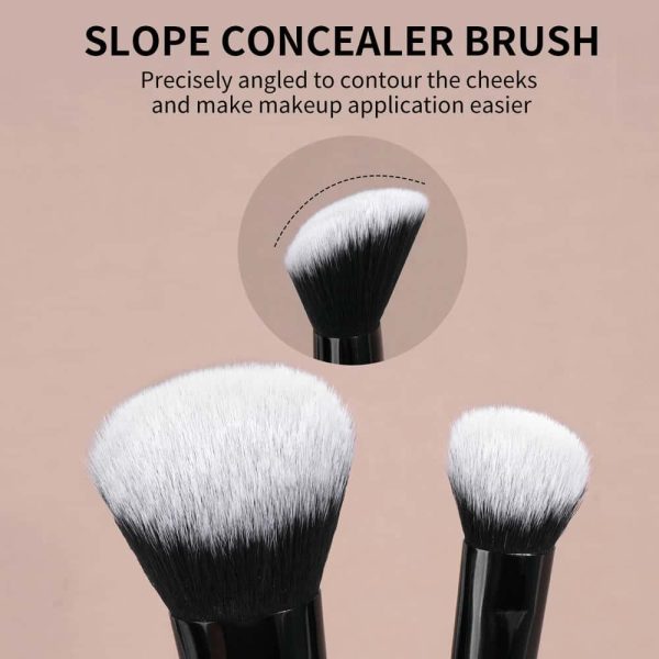 MAANGE 8pcs Custom OEM&ODM 8pcs Makeup Brush Loose Powder Foundation Concealer Blush Contouring Eyeshadow Makeup Brush Set