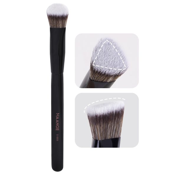 MAANGE Custom OEM&ODM 4pcs Brush Private Label Concealer Brushes Makeup Loose Powder Foundation Professional Makeup Brush Set