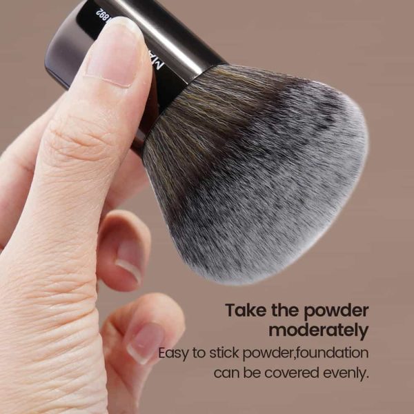 MAANGE 3pcs Makeup Foundation Blush Loose Powder Brush Makeup Puff 4pcs Powder Puff  Custom logo Professional Makeup Brush Set