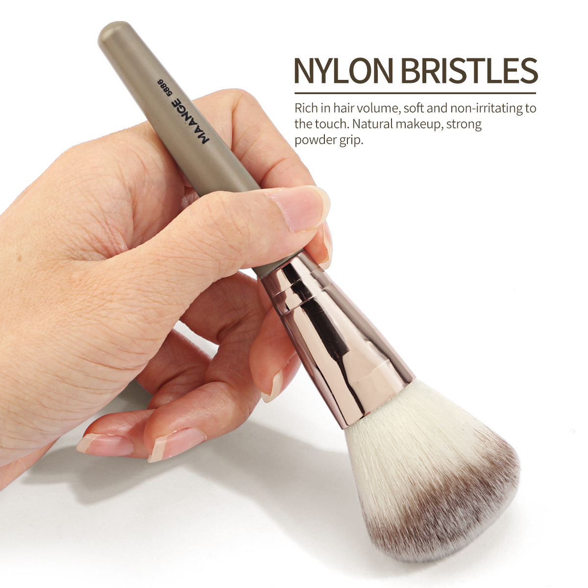 MAANGE Wholesale 9pcs Makeup Brush  High-quality Cosmetic Brush Foundation Loose Powder Concealer EyeShadow Makeup Brush Set - 图片 3
