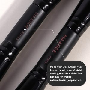 MAANGE Custom OEM&ODM 4PCS Makeup Brush Set  Eye Shadow Blush Foundation  Brushes Professional Makeup Brush Set - 图片 4