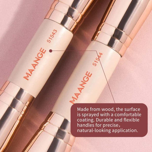 MAANGE Custom OEM&ODM 4PCS Makeup Brush Set  Eye Shadow Blush Foundation  Brushes Professional Makeup Brush Set