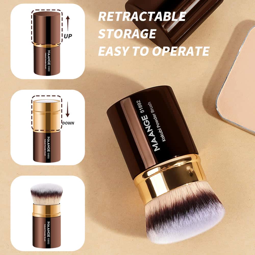 MAANGE Customized Wholesale Single Makeup Brushesfoundation Loose Powder Professional Makeup Brush Set - 图片 5