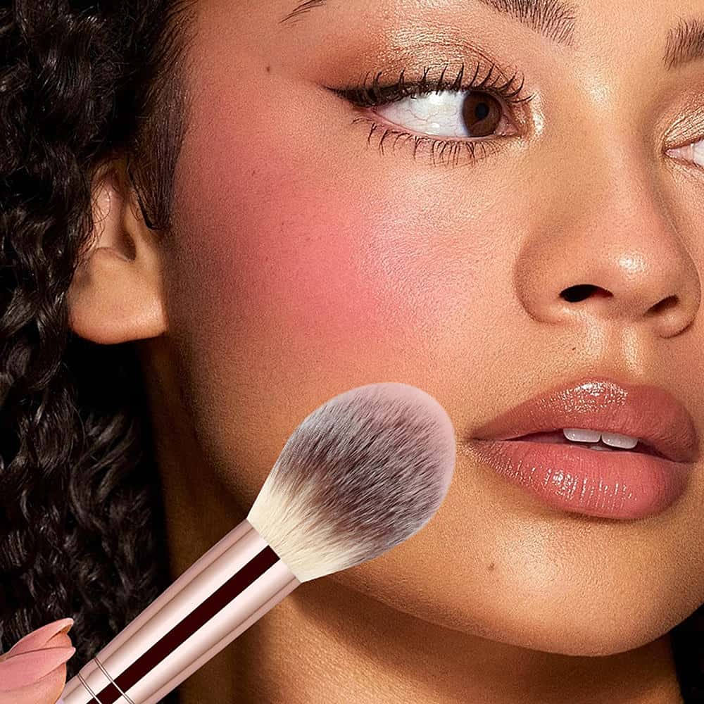 Maange Wholesale Custom OEM&ODM Blush Loose Powder Highlighter Concealer Makeup Brush Facial Single Blush  Brush - 图片 5