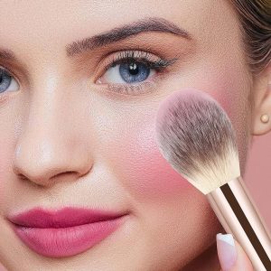 Maange Wholesale Custom OEM&ODM Blush Loose Powder Highlighter Concealer Makeup Brush Facial Professional Single Blush  Brush - 图片 4