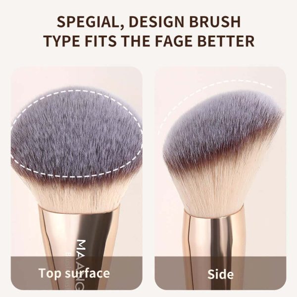 MAANGE Wholesale 10pcs Makeup Brush Synthetic 2 Powder Puff High Quality Private Label Travel Professional Makeup Brush Set