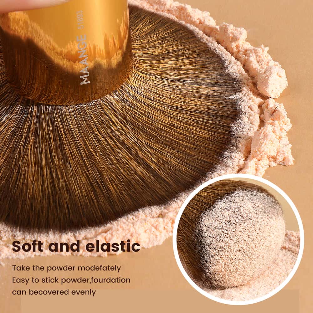 Maange Customized Wholesale Loose Powder Foundation Concealer Eyeshadow Professional Makeup Brush Set - 图片 2