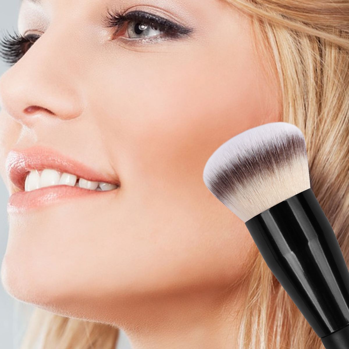 MAANGE  Custom OEM&ODM 3pcs Foundation Cosmetic Brush Professional Foundation Highlight Concealer  Wholesale Makeup Brushes Set - 图片 6