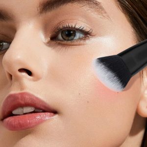MAANGE Wholesale 2PCS Makeup Brush Custom Logo Foundation Loose Powder Blush Contouring  Professional Makeup Brush Set - 图片 4