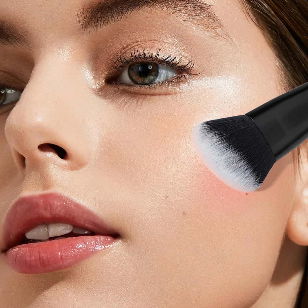 MAANGE Wholesale 2PCS Makeup Brush Custom Logo Foundation Loose Powder Blush Contouring  Professional Makeup Brush Set - 图片 4