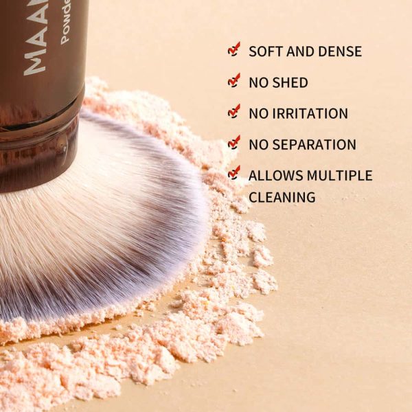 MAANGE 2pcs Foundation Brushes Liquid Brush Loose Powder Custom logo OEM&ODM Rivate Label Professional Makeup Brush Set