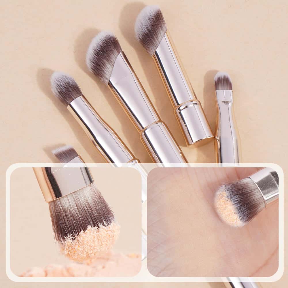 MAANGE Wholesale New Arrival 6-in-1 Makeup Brush Foundation Concealer Eyeshadow Brush Customizable Professional Makeup Brush - 图片 2